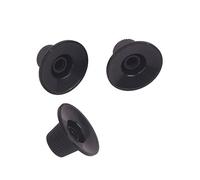 Vaguelly 3pcs High Neck Knob Volume Tone Control Knob for Guitar Bass Parts Accessory Black