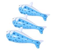 Vaguelly 3pcs Inflatable Fish for Adorable Big Head Floating Pool Inflatables Easy Inflation and Deflation Ocean-themed Water Play Accessories for Birthday Parties and Outdoor Fun