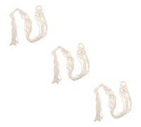 Vaguelly 3pcs Macrame Cord Wall Hanger for Ukulele and Guitar Guitar Wall Mount Holder Single Hook