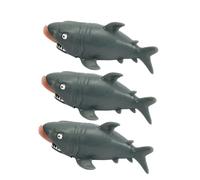 Vaguelly 3pcs Man-eating Shark Toy Set Vent Balls for Kids Prank Toys Soft Squeezeable for Party Fun