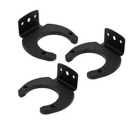 Vaguelly 3pcs Microphone Holder Wall Mount Hooks for Home Or Studio Use, Lightweight Silicone and Iron Construction with Space Saving Design and Simple Appearance