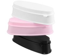Vaguelly 3pcs Nail Powder Recycling Box French Tip Nail Tool for Technician Dip Powder Kit Mixed Colors Portable Easy to Clean