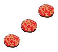 Vaguelly 3pcs Nepalese Singing Bowl Pad Hand Sewn Cushion for Meditation Sound Healing for Buddhism Practitioners Material Beautiful Design Family Friends