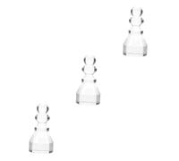 Vaguelly 3pcs Poker Acrylic Win Marker Wheel Accessory for Adults Transparent Design Secure Pillar Base for Stability for Roulette and Board Games Enhance Your Game Experience