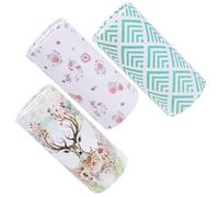 Vaguelly 3pcs Portable Car Tissue Boxes with Highly Absorbent Paper Round Shape Facial Tissues for Car Cup Holders and Other Place is Needed