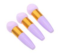 Vaguelly 3pcs Puff of Diagonal Cutter Soft Makeup Blending Sponges Handle for Powder Foundation Application Beauty Cosmetic Tool for Women Daily Use