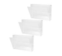 Vaguelly 3pcs Retro Cassette Tape Storage Box Plastic Organiser Box for Cassette Tapes Audio Holder Display Record Storage Case Dispenser