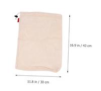 Vaguelly 3pcs Reusable Cotton Mesh Drawstring Bags Lightweight Portable Shopping Storage for Fruits Vegetables Multipurpose Eco Friendly Grocery Tote