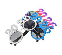 Vaguelly 3pcs Shaped Party Glasses with Stylish Round Lenses Unique Years Photo Props for Nye Christmas Graduation Holiday Celebrations