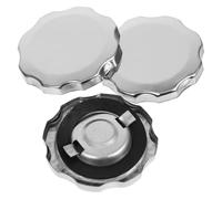 Vaguelly 3pcs Silver Mini Bike Fuel Caps Universal Fit Gas Tank Caps with Easy Installation for Go Kart and Gasoline Generator Spare Parts
