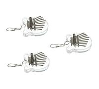 Vaguelly 3pcs Small Mini Kalimba Piano Key Thumb Instrument for Beginners Lightweight Sapele Finger Piano for Christmas Valentine Day and Birthdays