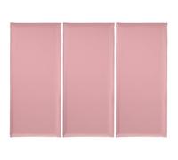 Vaguelly 3pcs Soft Anti-Collision Wall Stickers Protective Wall Pads for Boy Design Safe Background Decor Soft Pink