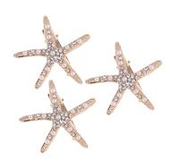 Vaguelly 3pcs Star Hair Clips for Charming Hair Barrettes Elegant Mermaid Headpiece Accessories for Weddings Parties and Everyday Use Present for Women and Friends