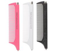 Vaguelly 3pcs Steel Pointed Tail Combs Stretch Handle Assorted Colors Easy to Carry Hair Styling Tools for Personal and Home Use by Hair Stylists and Barbers Random Color