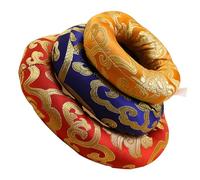 Vaguelly 3pcs Tibetan Singing Bowl Cushions Set, Handcrafted Cotton Meditation Sound Bowls Pads 8cm 10cm 12cm Diameter for Yoga, Chakra Healing, and Mindfulness Practice Random Color