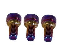 Vaguelly 3Pcs Titanium Alloy Guitar Bridge Screws for Electric Guitar Parts, Locking String Screws Replacement Hardware