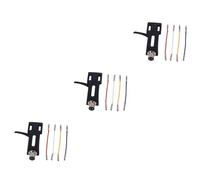 Vaguelly 3pcs Turntable Cartridge Mount Black Phono Replacement Wires Headshell Mount for Hifi Turntable