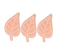 Vaguelly 3pcs Universal Fit Copper Cleaning Disc for Bird Bath Basin and Ceramic Bowl, 0.6mm Thick 99.99% Pure Copper Leaf-shaped Disc, Outdoor Garden Bird Bath Accessory for Year-round