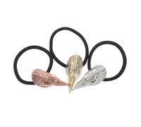 Vaguelly 3pcs Viking Style Goth Hair Ties with Crow Skull Design Strong Elastic Ponytail Holders for Women and Nordic-inspired Punk Hair Ropes for Halloween Parties and Daily Wear