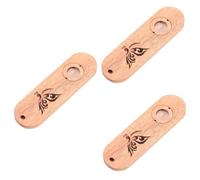 Vaguelly 3pcs Wooden Kazoo Musical Instrument for Boys and Girls Beginner Kazoo Easy to Play for Music Interest Development Great for Festivals and Celebrations