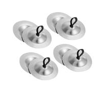 Vaguelly 4 Pair Brass Finger Cymbals for Belly Dancing Lightweight Mini Zills Portable Musical Instrument for Dance Practice Party Performances and Beginner Use