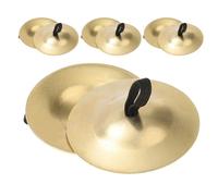 Vaguelly 4 Pair Mini Drum Cymbals Finger Cymbals Musical Instrument Hand Percussion for Belly Dancing Rhythm Maker Dancer