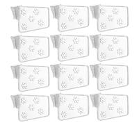 Vaguelly 40pcs Adjustable Fridge Door Divider Plastic Refrigerator Bin Separators for Kitchen Pantry Storage, Portable and Easy Installation, for Organizing Food Storage and Wardrobe