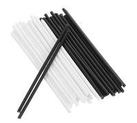 Vaguelly 40pcs Guitar Fingerboard Side Dot Inlay Position Markers Black and White 15mm Abs Guitar Fretboard Side Note for Beginners to Improve Playing Skills and Achieve Clearer Sound