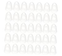 Vaguelly 40pcs Guitar Fingertip Protectors Silicone Finger Guards for Ukulele Electric Guitar Protect Your Fingers during Playing S