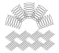 Vaguelly 40pcs Hair Finishing Fixer Combs and Invisible U-shape Hair Pins Metal Wire Styling Accessories for Women and Girls, Hairdressing Tool for Bun and Fringe Shaping