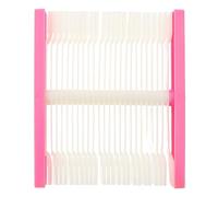 Vaguelly 48-Color Nail Polish Display Board Pink Nail Art Practice Tips Sample Cards Rotating Fan-Shaped and Salon Use