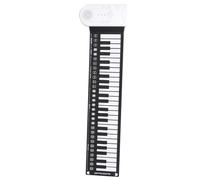 Vaguelly 49-key Foldable Roll-up Electronic Piano Keyboard, Portable Hand Roll Electronic Keyboard for Travel and Home Use, White Silicone Roll Piano with Compact Design