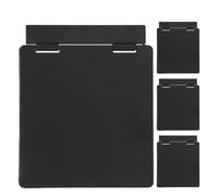 Vaguelly 4Pcs 120 Type Plastic Switch Panel Protector Cover for Central Air Conditioning, Waterproof Button Covers with Splash-Resistant Design, Black Power Switch Guard for Indoor and