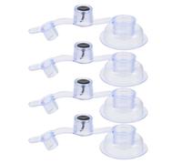 Vaguelly 4pcs Air Pump Replacement Nozzle Adapter for Tents and Inflatable Mattresses, Leakproof PVC Inflation Valve, Wide Compatibility for Families and Group Expeditions