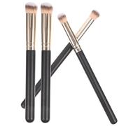 Vaguelly 4pcs Angled Concealer Brush for under Eye Makeup Cosmetic Applicator Brush for Liquid Foundation for Women Home and Outdoor Use