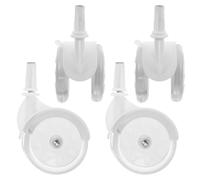Vaguelly 4pcs Baby Walker Wheels Replacement - Rubber Plastic Wheels Casters - Baby Walker Accessories Universal for Strollers
