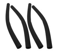 Vaguelly 4pcs Black Sponge Handle Covers for Strollers and Shopping Carts, Universal Foam Handle Wraps with Wide Applicability and Hand Protection, Sl nd Stylish Pushchair Accessory