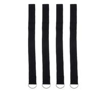 Vaguelly 4pcs Black Stroller Straps with Heavy Duty Neoprene and Iron Material, Secure Attachment Wrist Leash for Parents to Hold, for Stroller Safety and Anti-Loss