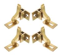 Vaguelly 4PCS Brass Bird Shaped Spring Bolt Window Locks Heavy Duty Anti-Theft Elbow Latches for Sliding Doors Cabinets Bedrooms Bathrooms Silent Operation and Wide Compatibility
