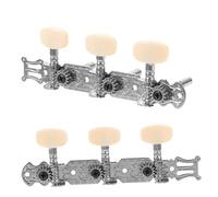 Vaguelly 4pcs Classical Guitar Tuning Pegs Metal Resin Guitar Tuner String Tuning Pegs Left-handed Right-handed Random Color