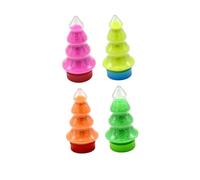 Vaguelly 4pcs Colorful DIY Sand for Non-Toxic Resin Material Educational Beach Playset in Orange Yellow Pink Green