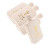 Vaguelly 4pcs Decorative Holy Water Bottles Apothecary Bottles Unique Safety Cover for Festivals Weddings Baptism Elegant Cross Pattern for Party Favors