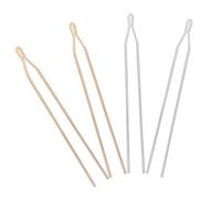 Vaguelly 4pcs Diy Hairpins Set 125mm Multi-functional Retro Hair Sticks for Women, Classic Gold Silver Color, Traditional Y-shaped Hair Accessories for Ancient Costume Styling