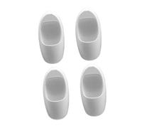 Vaguelly 4pcs Dollhouse Bathroom Furniture Mini Toilet Toy 1:40 Miniature Urinal Model for Creating Realistic Micro Landscape Decorations in DIY Projects