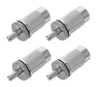 Vaguelly 4pcs Electric Guitar Bridge Saddle Screws Height Replacement for Various Models Easy Installation Guitar Parts Silver Bridge Studs Anchors