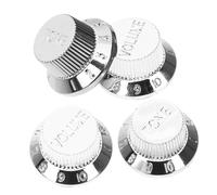 Vaguelly 4pcs Electric Guitar Volume Tone Knobs Top Hat Caps Control Instrument Accessories for Guitar Performance