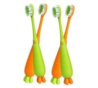 Vaguelly 4pcs Ergonomic Boy Girl Toothbrush Manual Toothbrushes for Boys and Girls Sweet Flavor Brush Soft Bristles