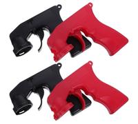 Vaguelly 4pcs Ergonomic Plastic Spray Paint Grip Handle with Trigger for Painting, Labour Saving Design and Uniform Results, for Small Fixes and Furniture Jobs