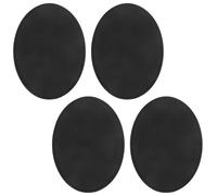 Vaguelly 4pcs EVA Oval Back Lotion Applicator Pads Replacement Brush Heads for Shower Bath Scrubber, Exfoliating Body Bath Brush Accessories, Portable Back Scrubber Pads