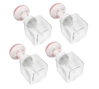 Vaguelly 4pcs Flower Shower Gel Bottle Mousse Foam Pump Portable Sub Packing for Travel